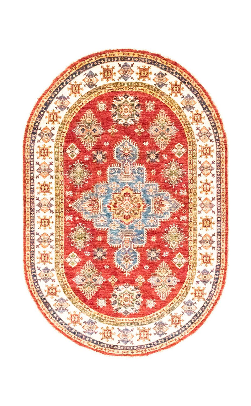 Tapis Ziegler ovale  - 211 x 141 cm - rouge