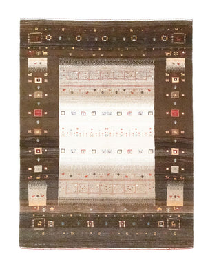 Tapis Gabbeh - Loribaft Persan - 194 x 148 cm - marron