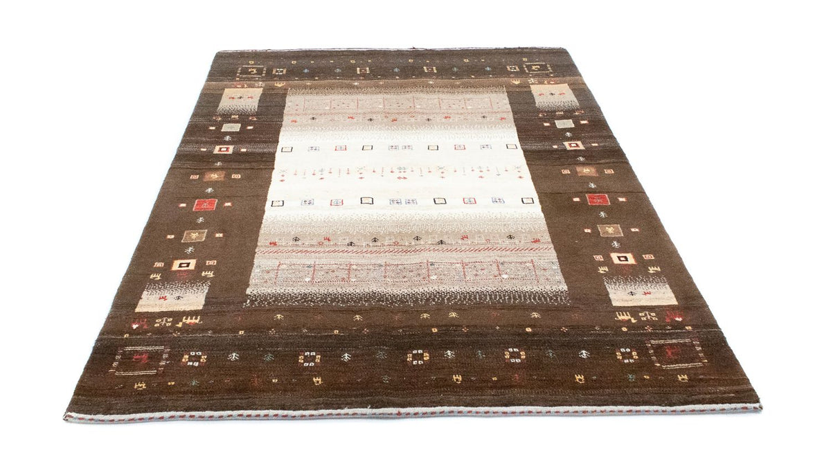 Tapis Gabbeh - Loribaft Persan - 194 x 148 cm - marron