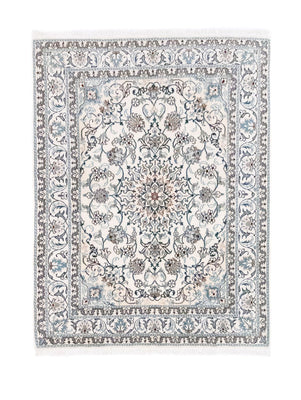 Tapis persan - Nain - 198 x 150 cm - blanc naturel