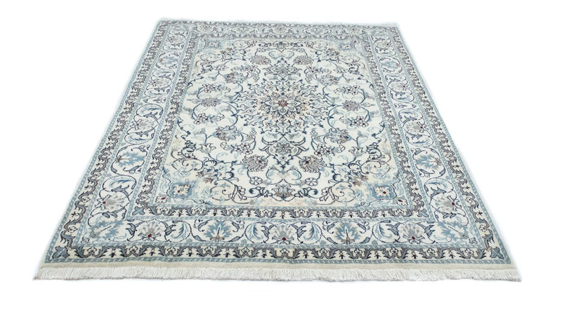 Tapis persan - Nain - 198 x 150 cm - blanc naturel