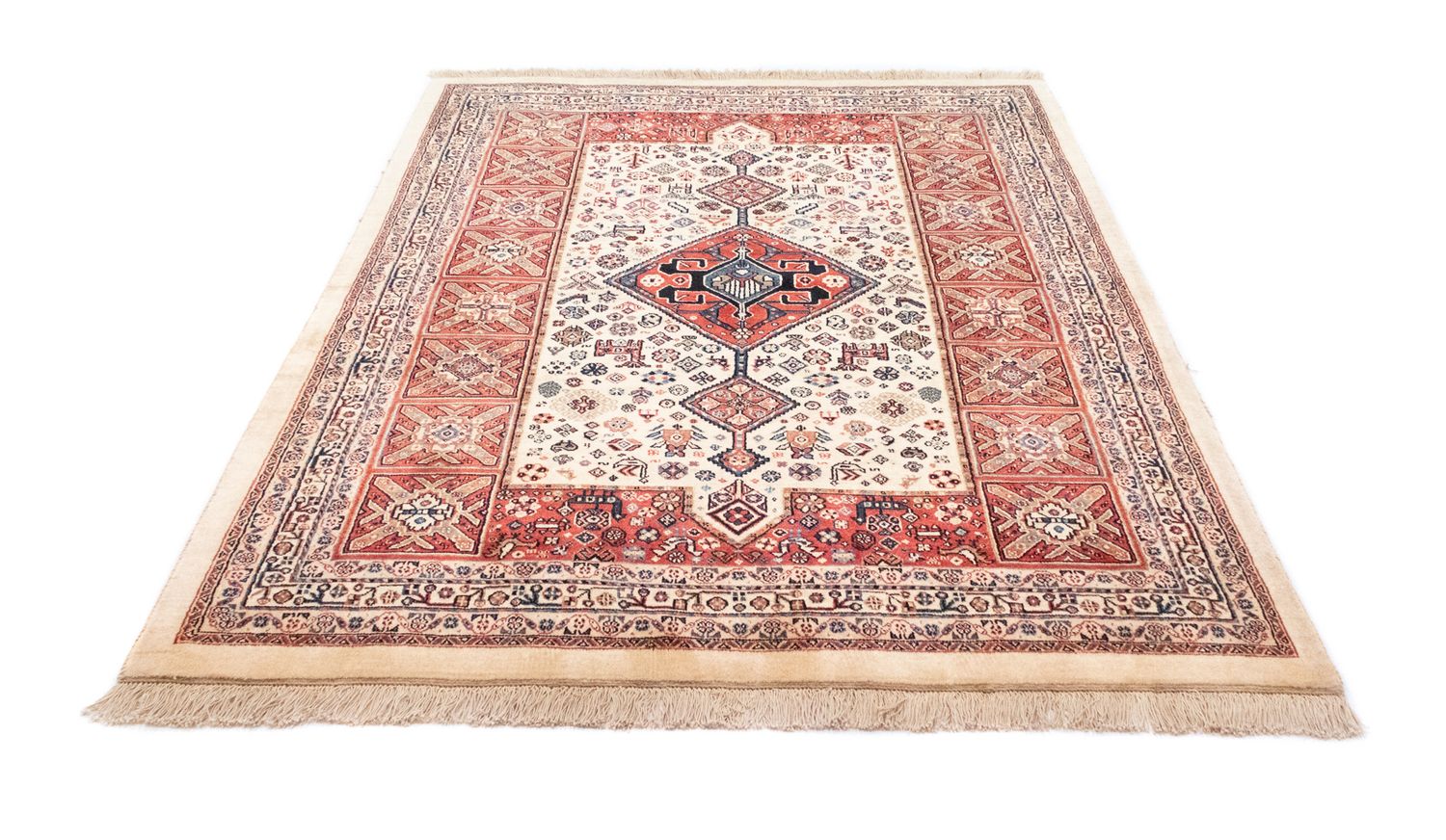 Tapis persan - Nomadic - 200 x 154 cm - beige