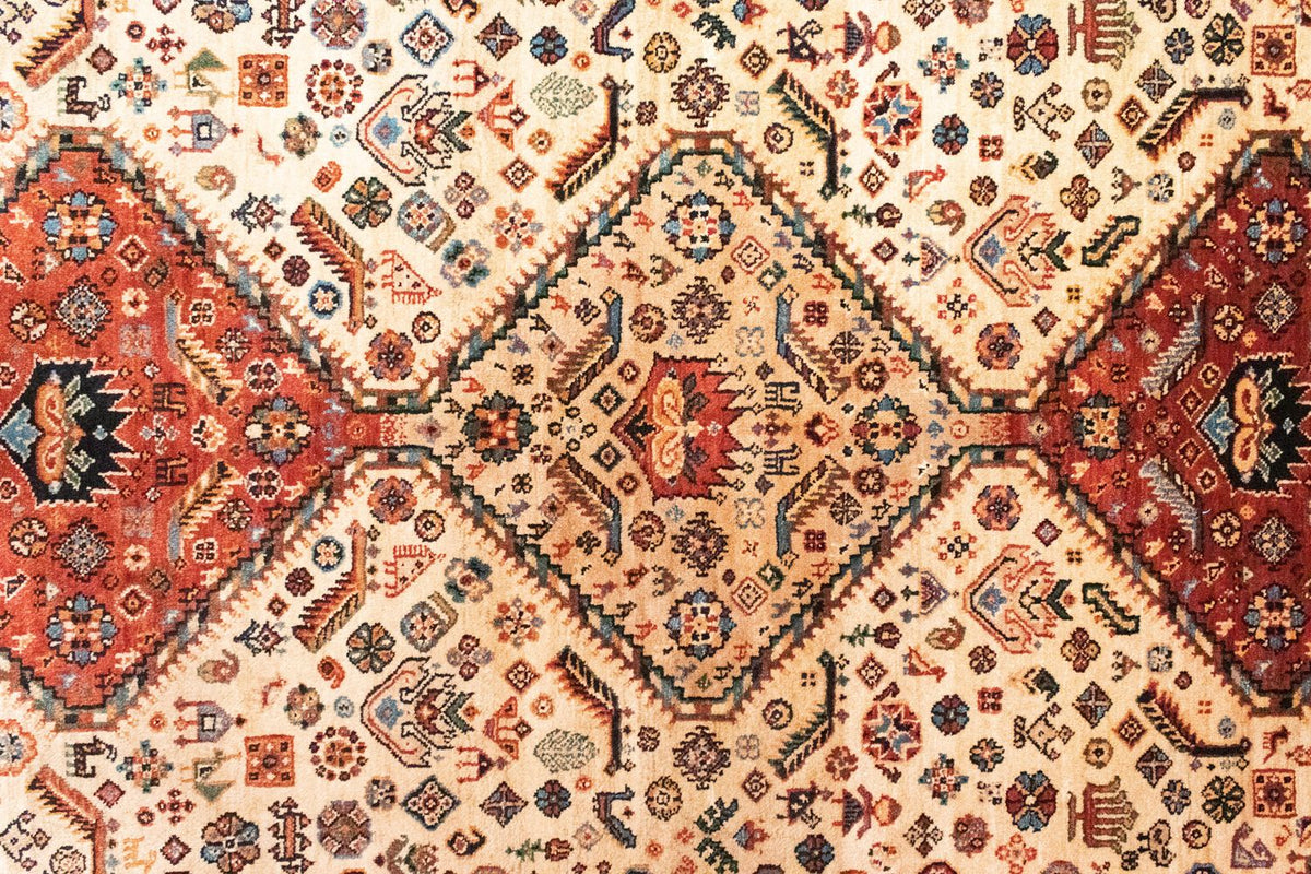 Tapis persan - Nomadic - 203 x 145 cm - beige