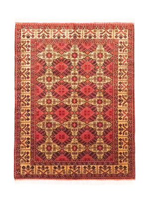 Tapis afghan - 202 x 152 cm - rouge