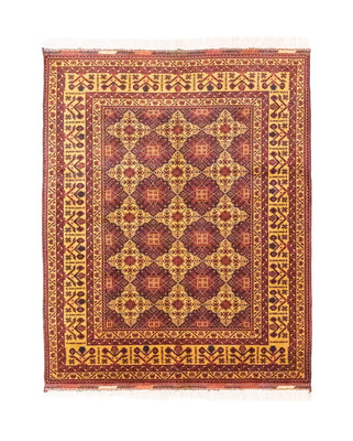Tapis afghan - 190 x 152 cm - rouge