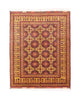 Tapis afghan - 190 x 152 cm - rouge