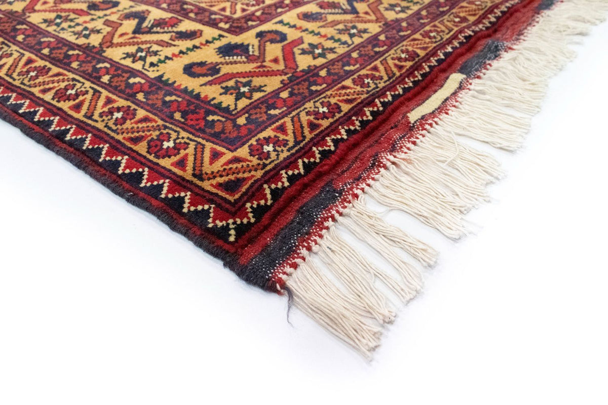 Tapis afghan - 195 x 153 cm - marron