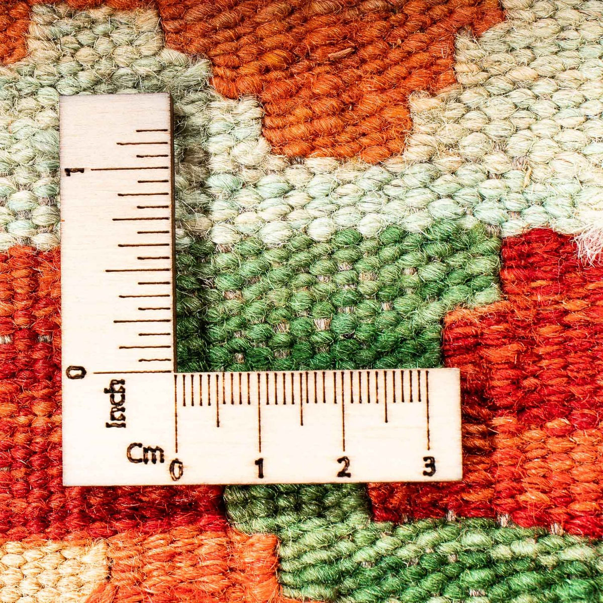 Tapis Kelim - Splash - 148 x 104 cm - rouille