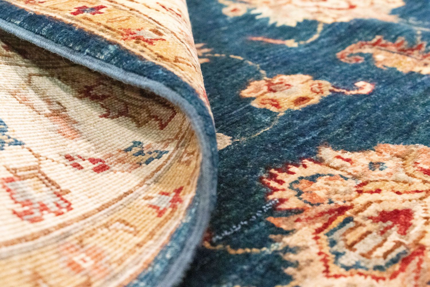 Tapis Ziegler - 204 x 152 cm - bleu