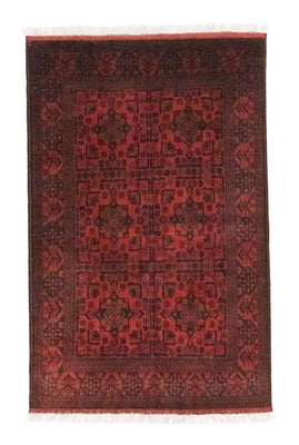 Tapis afghan - Kunduz - 197 x 126 cm - rouge
