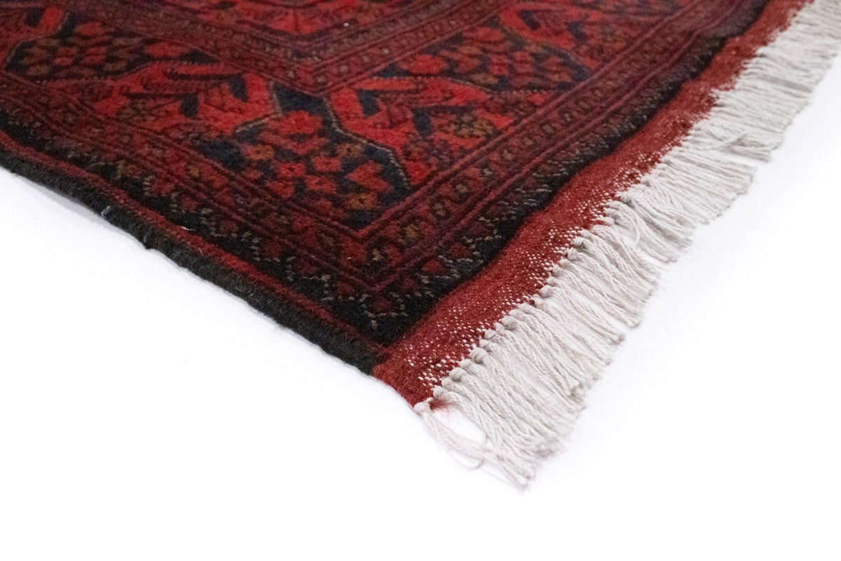 Tapis afghan - Kunduz - 197 x 126 cm - rouge