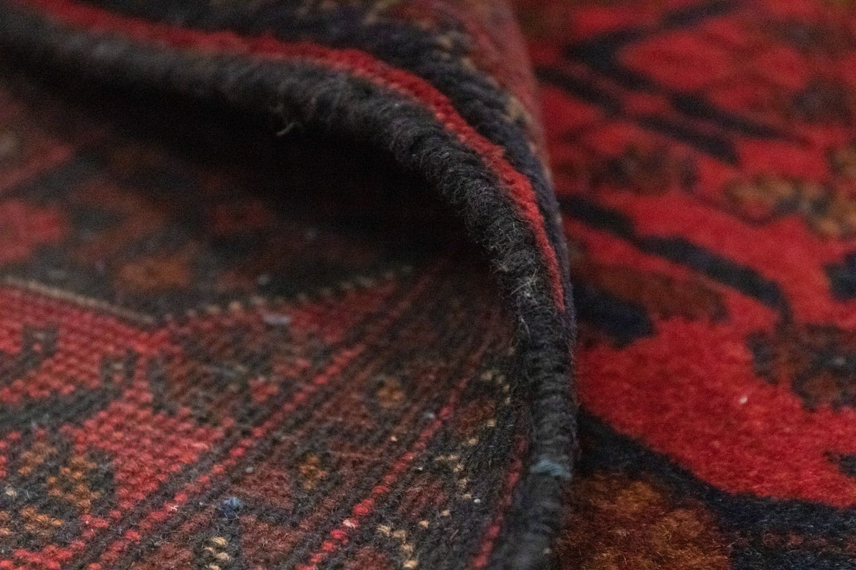 Tapis afghan - Kunduz - 197 x 126 cm - rouge