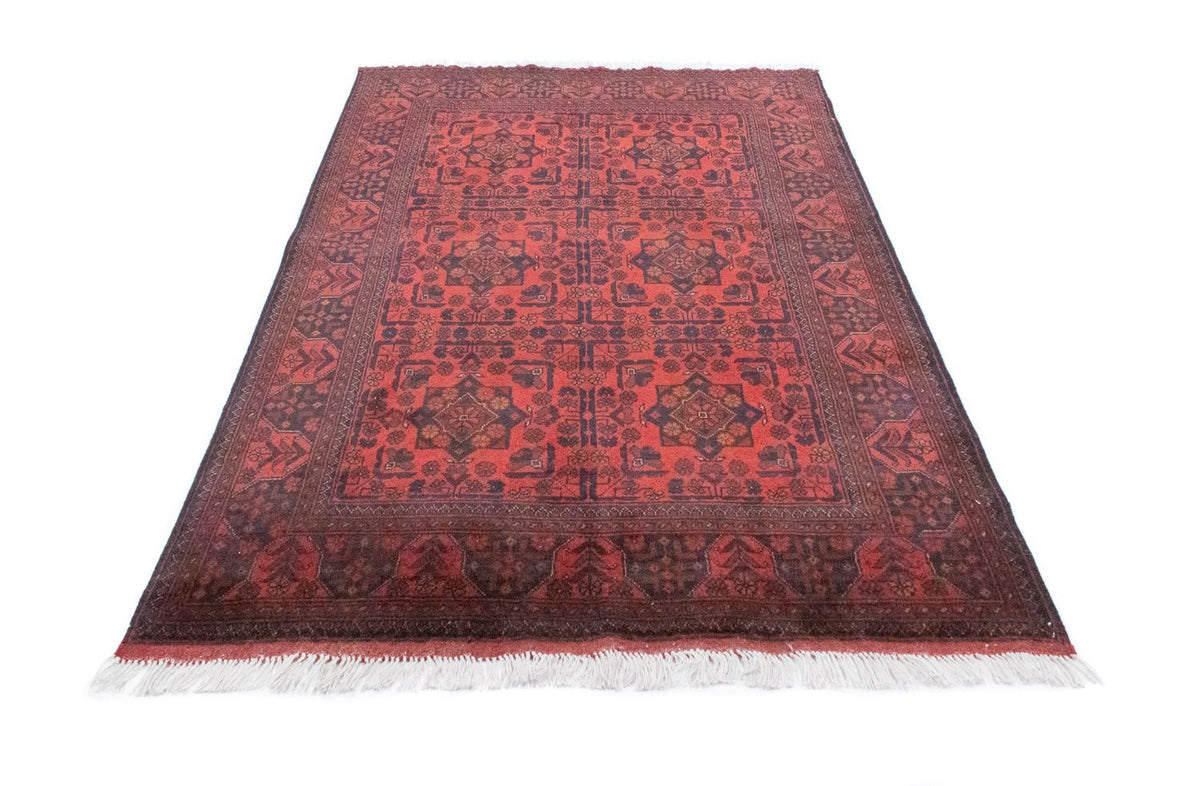 Tapis afghan - Kunduz - 197 x 126 cm - rouge