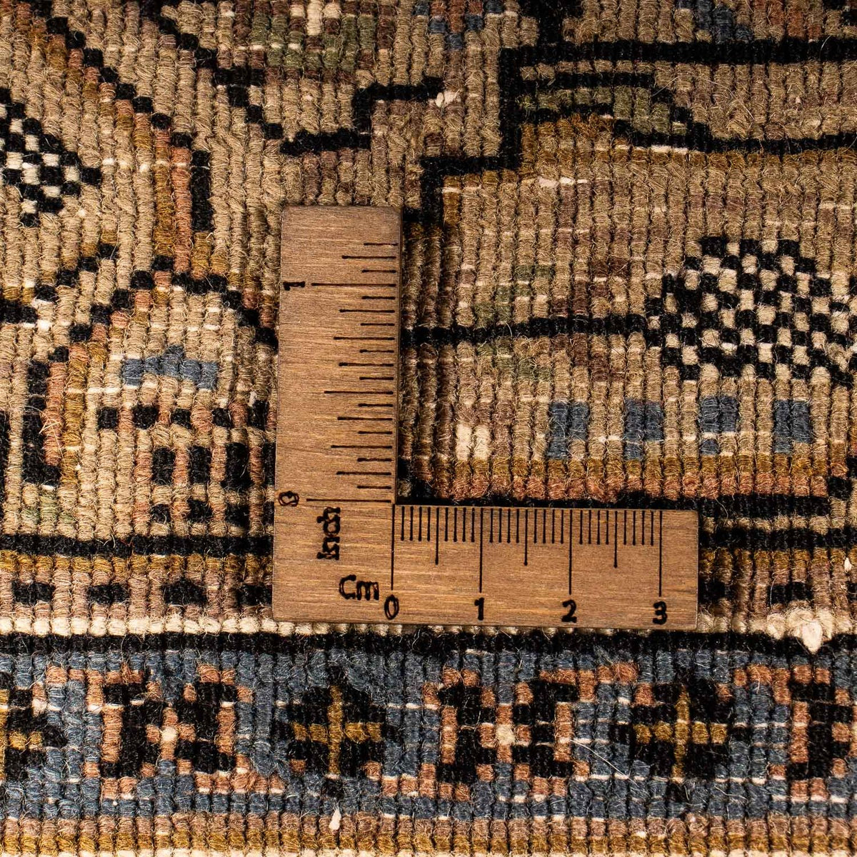 Tapis oriental - Mir - Indus - 296 x 250 cm - bleu foncé