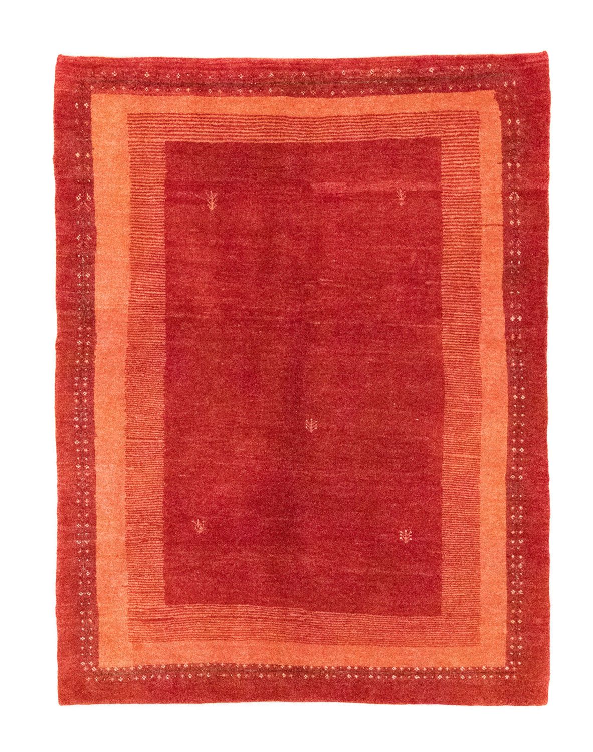Tapis Gabbeh - Persan - 188 x 142 cm - orange