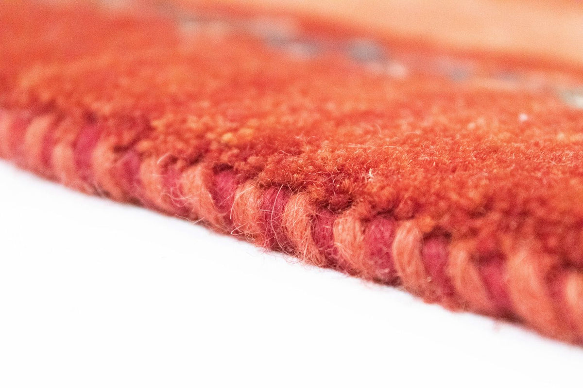 Tapis Gabbeh - Persan - 188 x 142 cm - orange