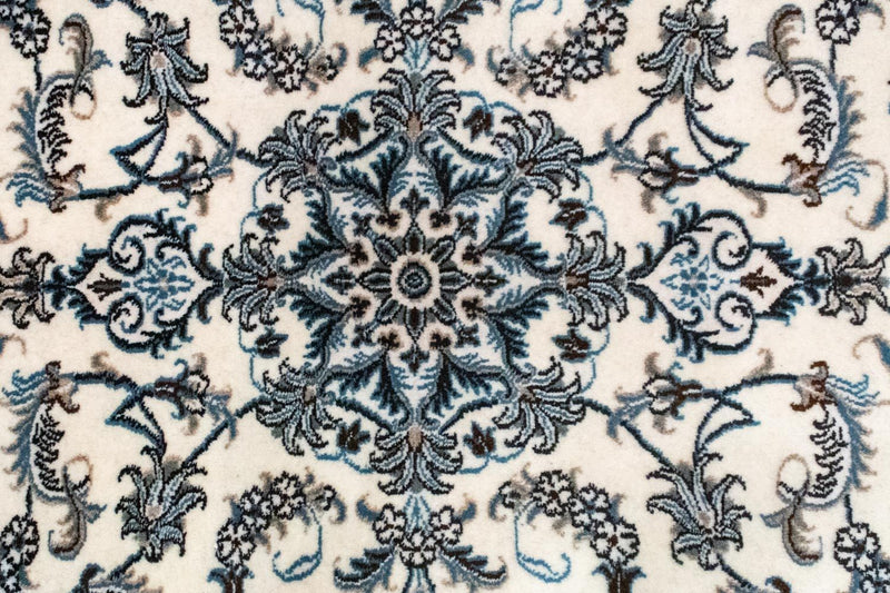 Tapis persan - Nain - 130 x 90 cm - blanc naturel