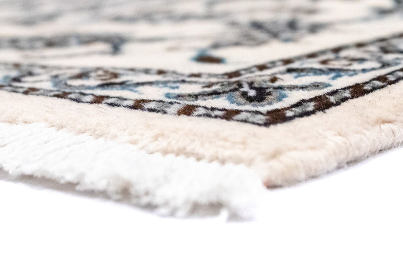 Tapis persan - Nain - 130 x 90 cm - blanc naturel