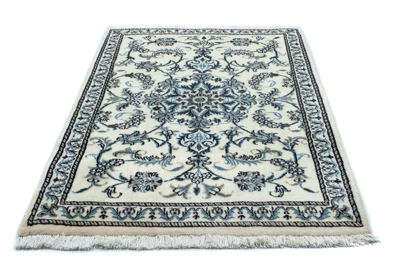 Tapis persan - Nain - 130 x 90 cm - blanc naturel