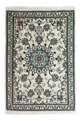 Tapis persan - Nain - 131 x 91 cm - blanc naturel