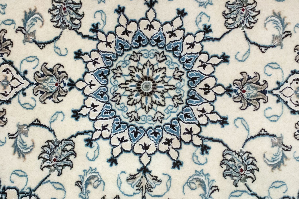 Tapis persan - Nain - 131 x 91 cm - blanc naturel