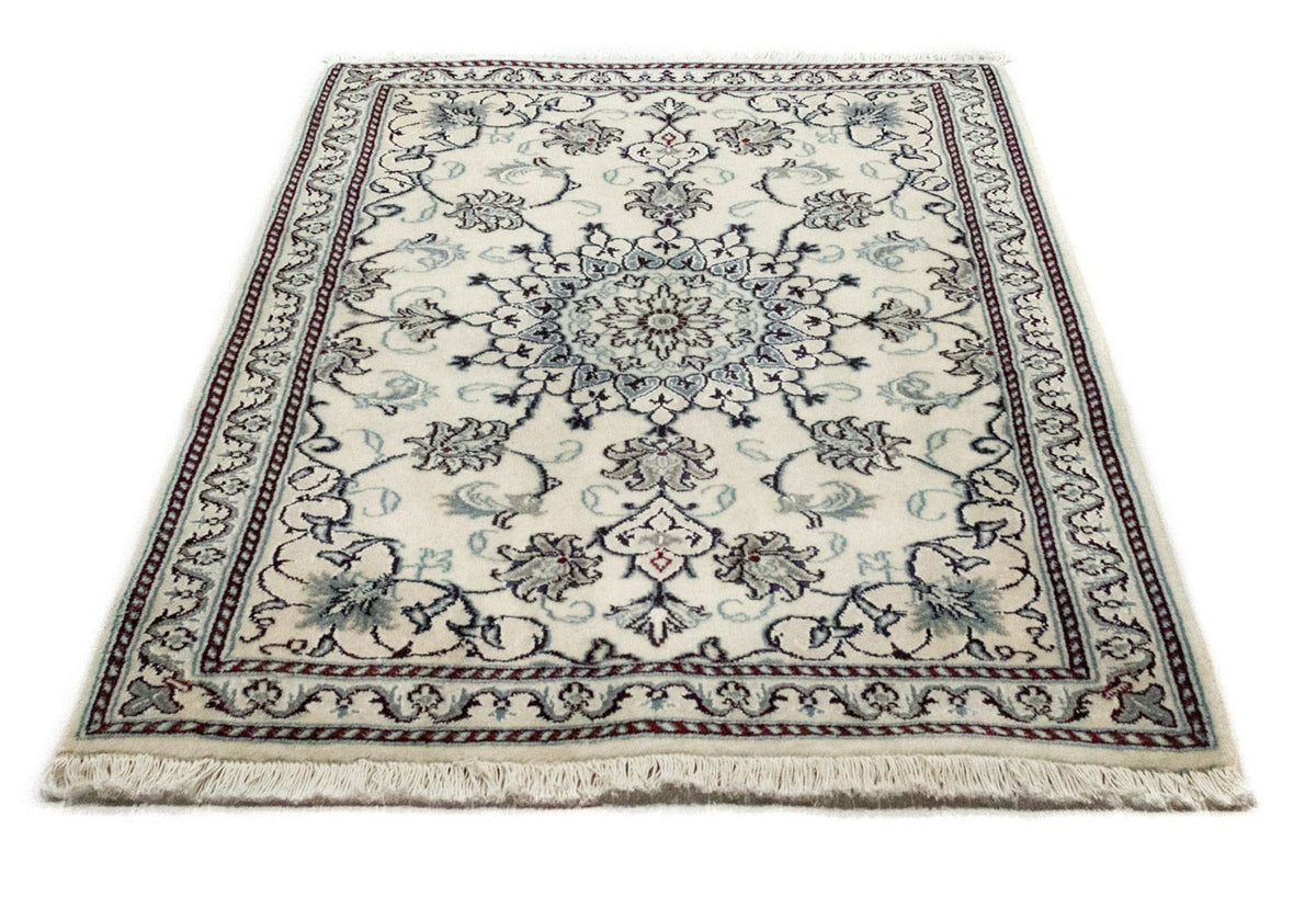 Tapis persan - Nain - 131 x 91 cm - blanc naturel