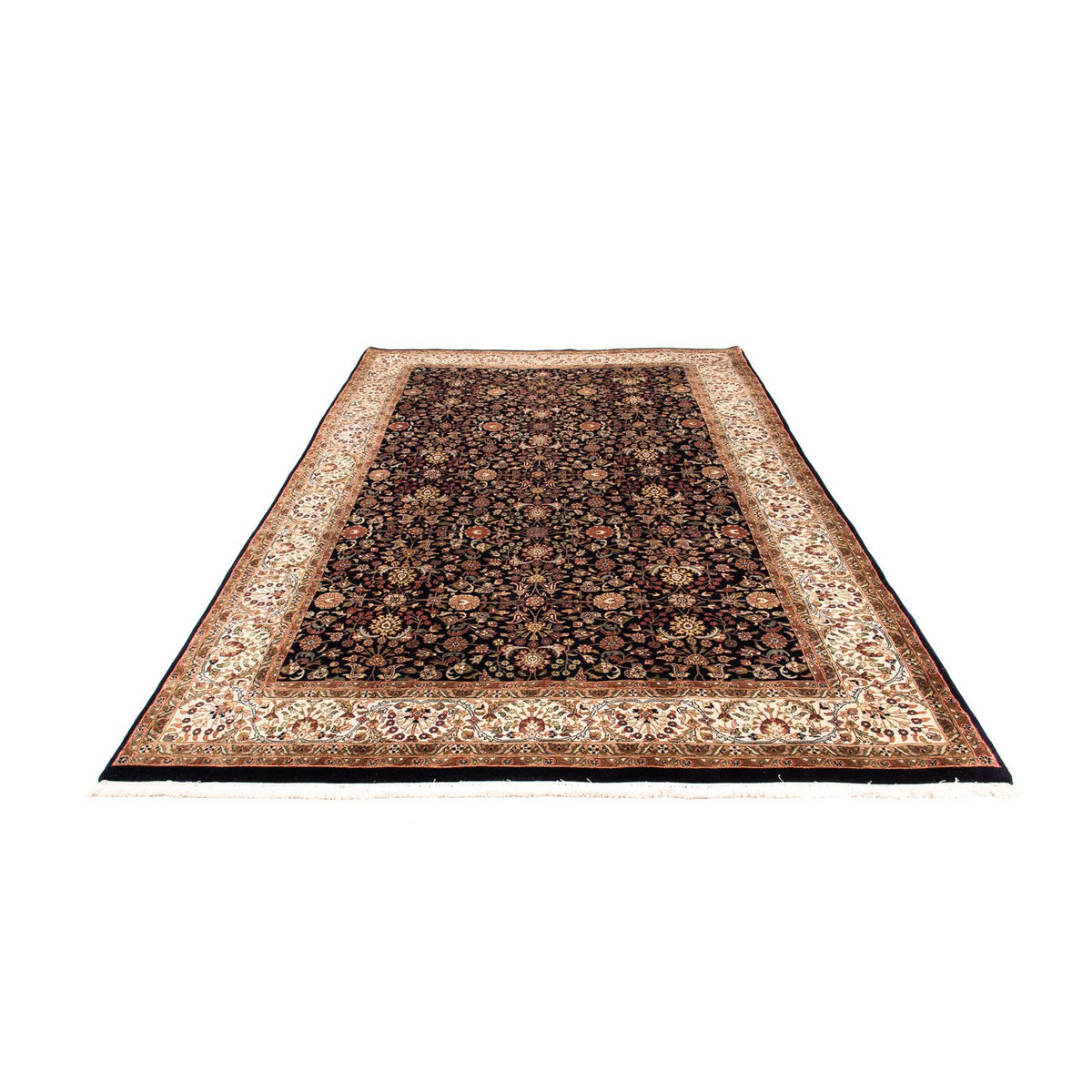 Tapis oriental - Keshan - Indus - 312 x 201 cm - bleu foncé