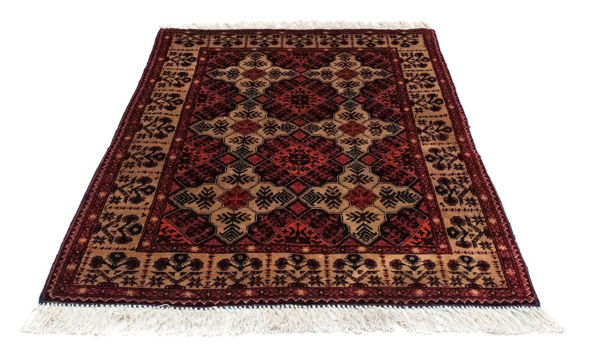 Tapis afghan - 144 x 98 cm - marron
