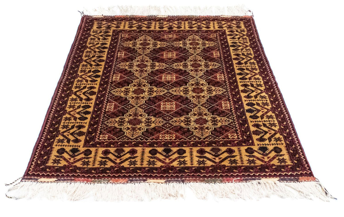 Tapis afghan - 150 x 100 cm - bleu