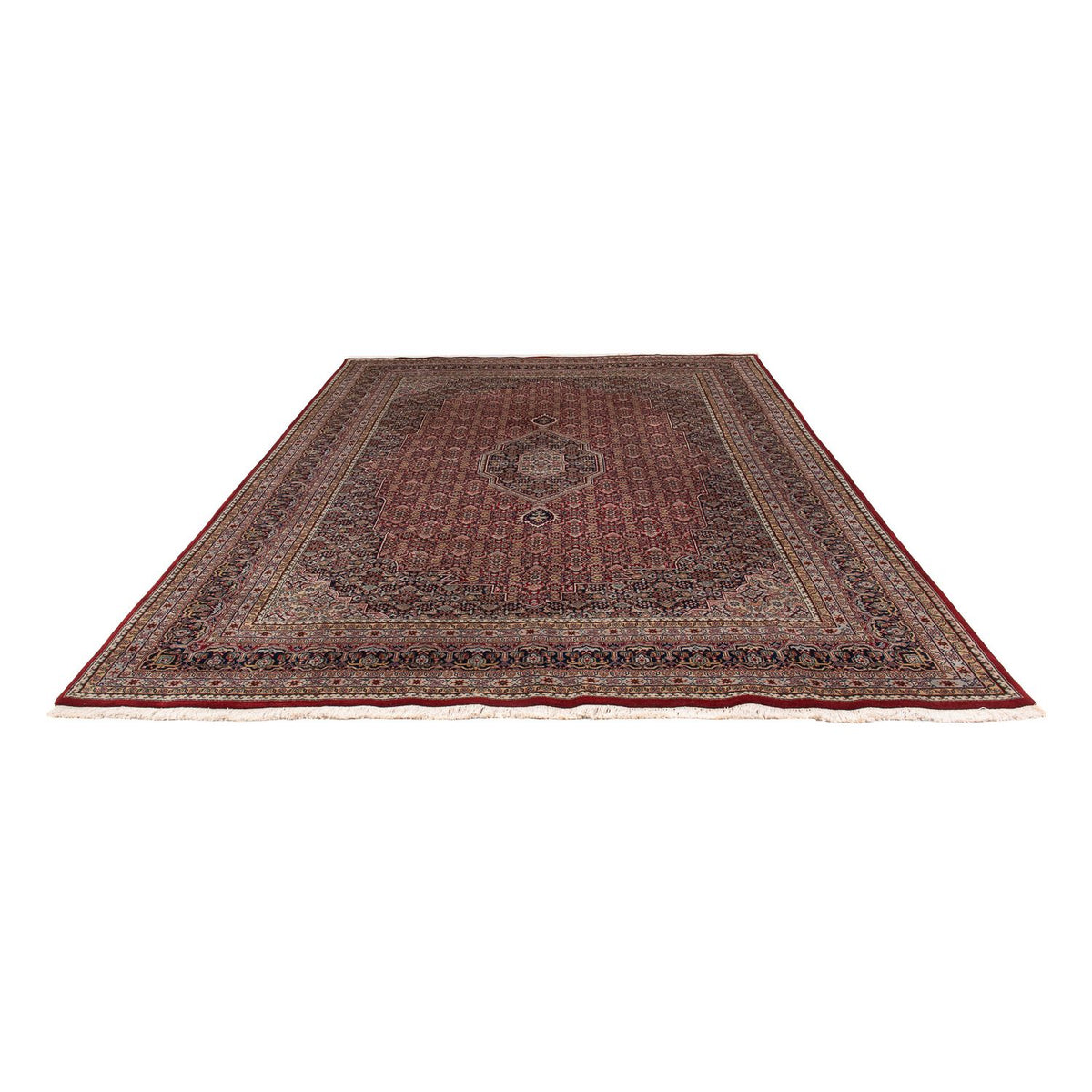 Tapis oriental - Bidjar - Indus - 336 x 246 cm - rouge foncé