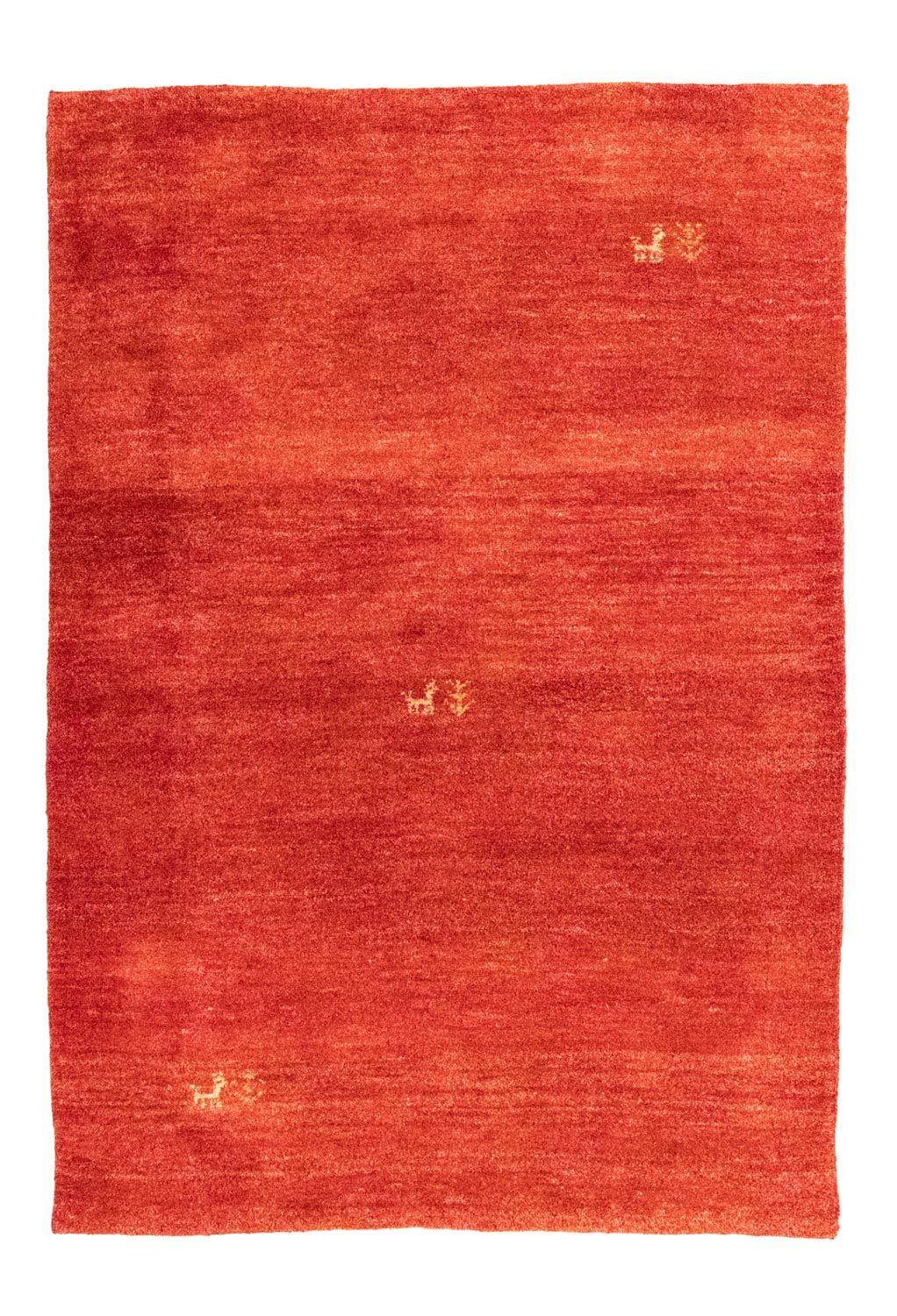 Tapis Gabbeh - Persan - 148 x 101 cm - orange