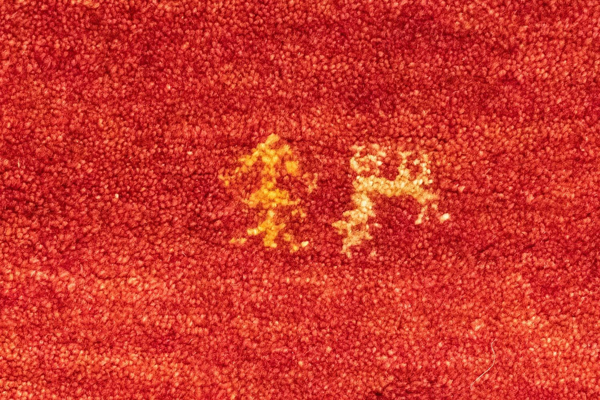 Tapis Gabbeh - Persan - 148 x 101 cm - orange