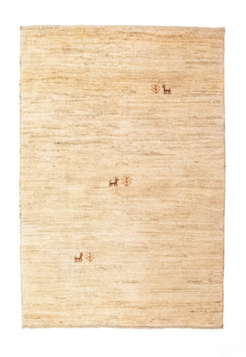 Tapis Gabbeh - Persan - 149 x 101 cm - beige