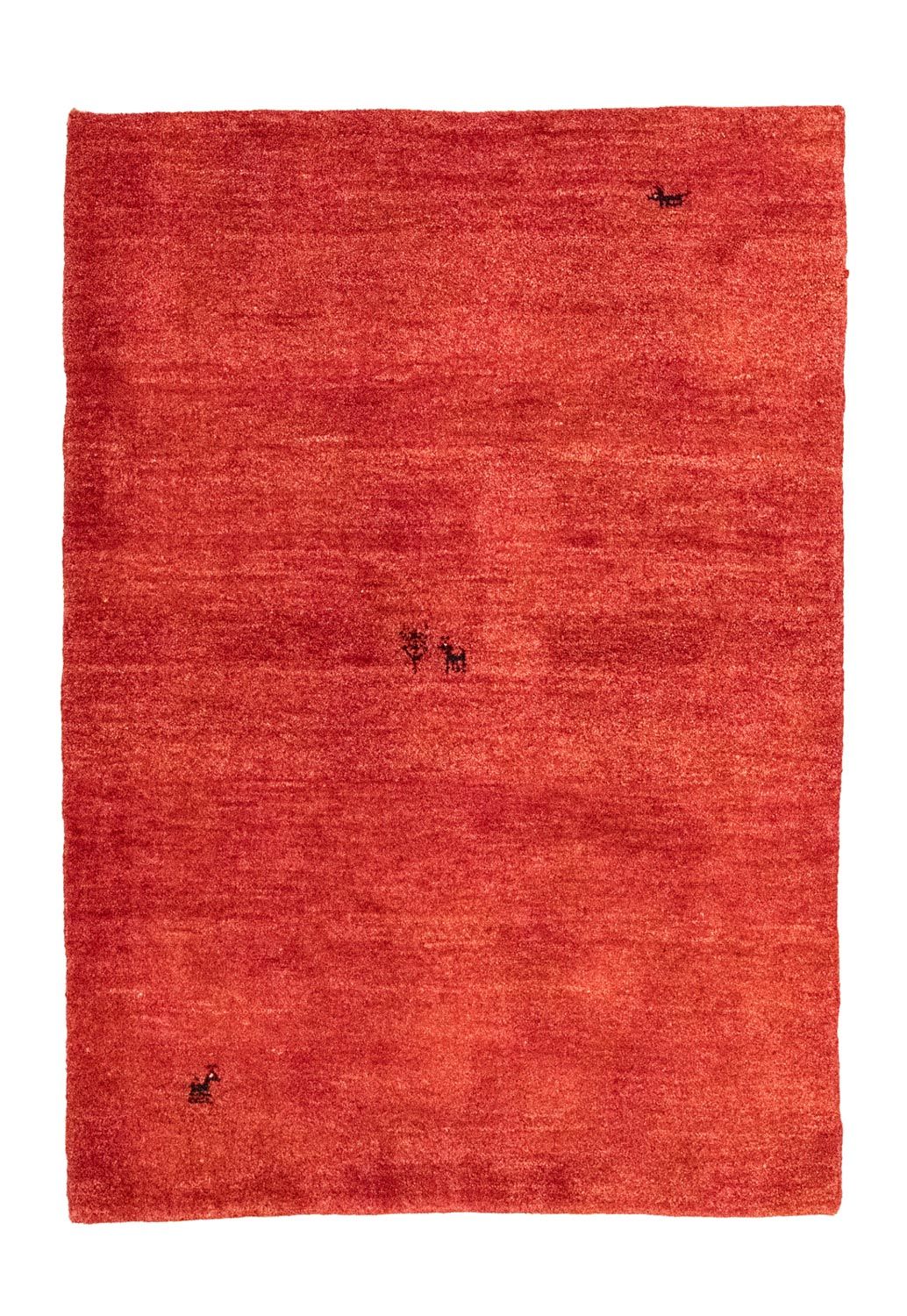 Tapis Gabbeh - Persan - 146 x 102 cm - rouge