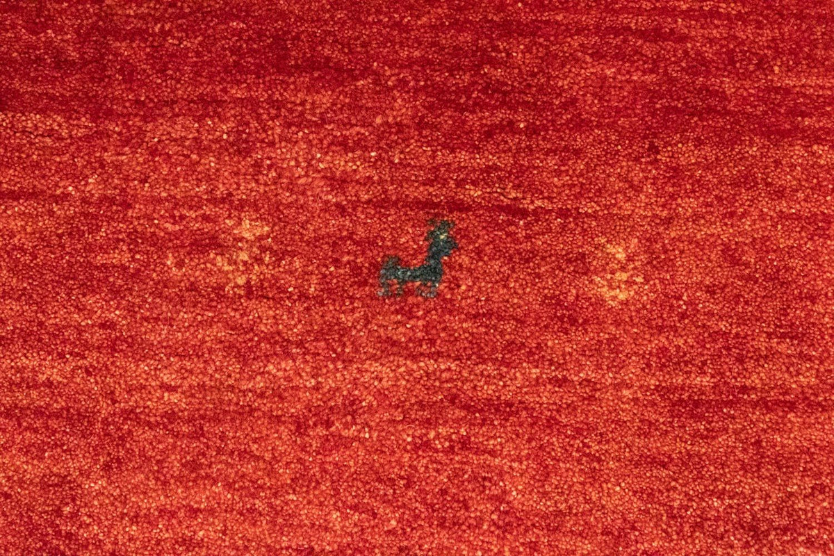 Tapis Gabbeh - Persan - 144 x 100 cm - orange