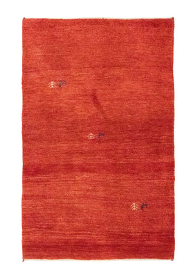 Tapis Gabbeh - Persan - 154 x 96 cm - orange
