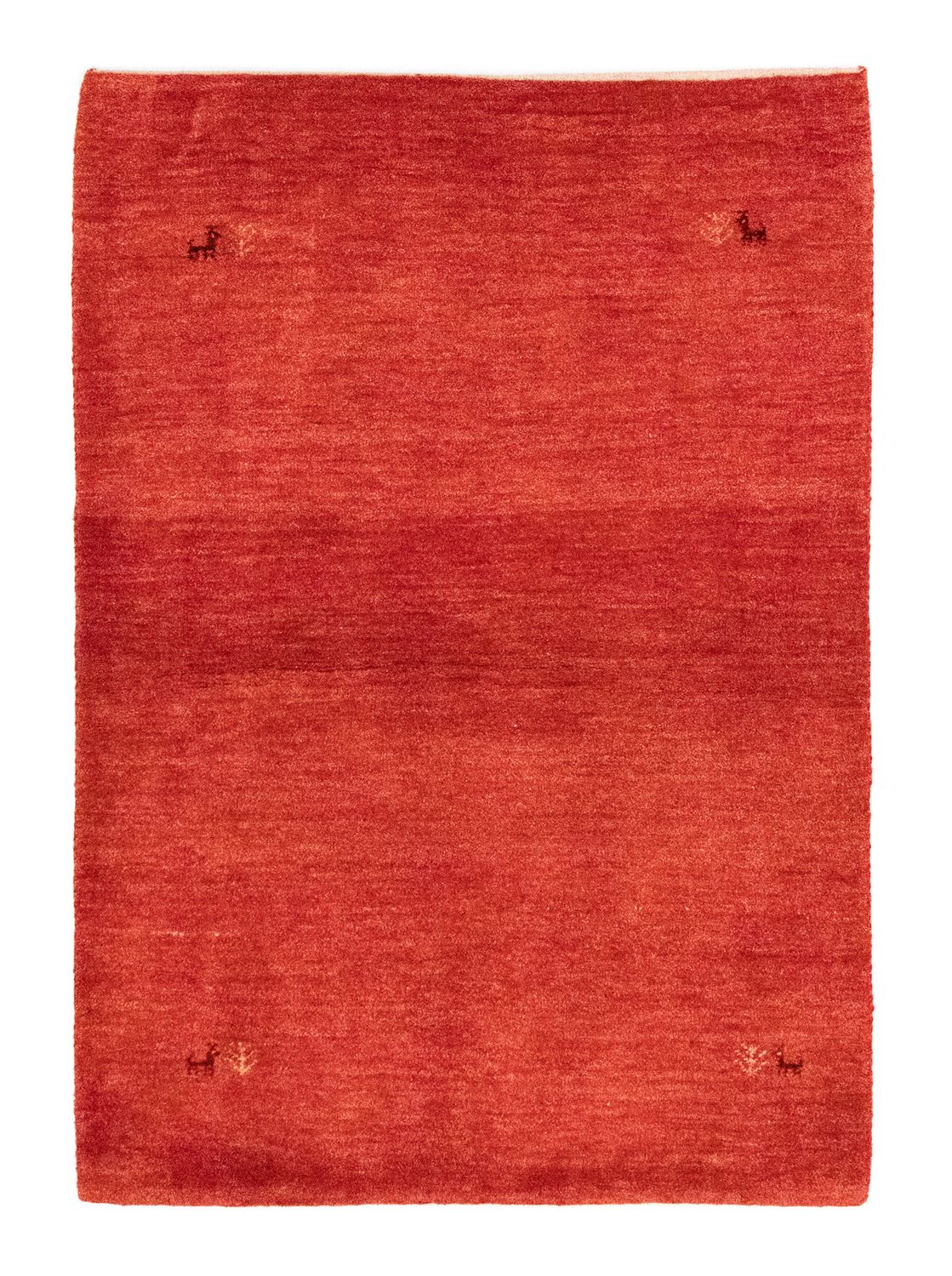Tapis Gabbeh - Persan - 143 x 100 cm - orange