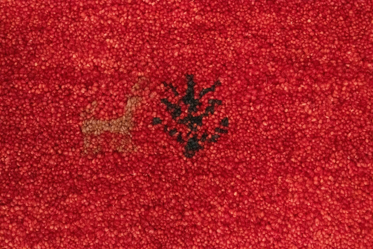 Tapis Gabbeh - Persan - 147 x 98 cm - rouge