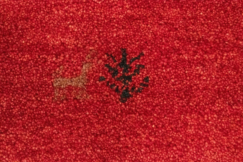 Tapis Gabbeh - Persan - 147 x 98 cm - rouge
