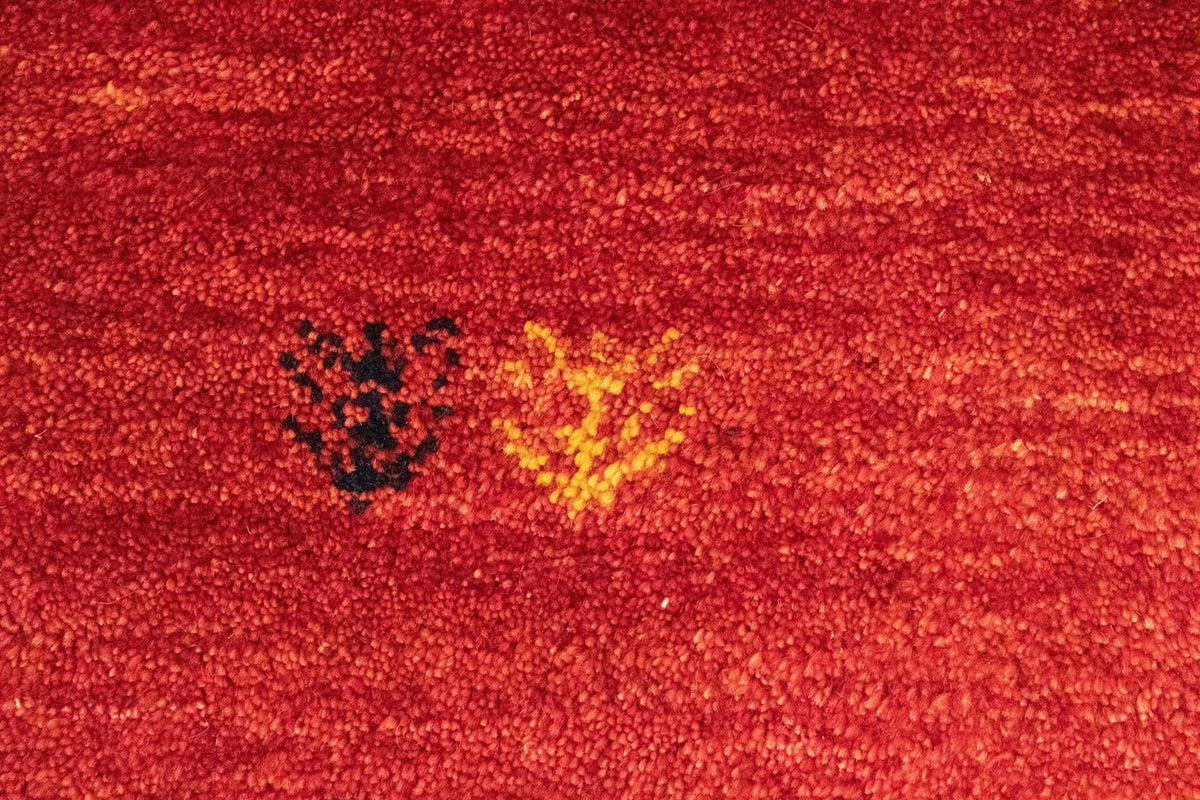 Tapis Gabbeh - Persan - 140 x 100 cm - rouge