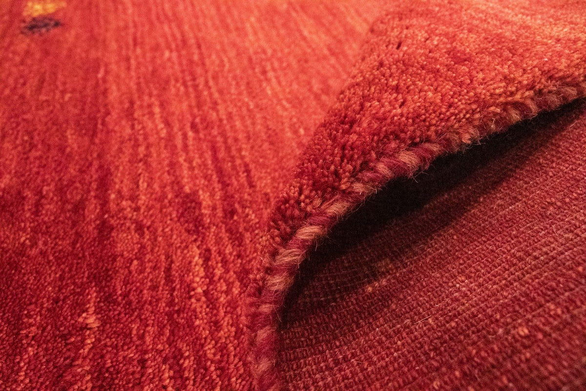 Tapis Gabbeh - Persan - 140 x 100 cm - rouge