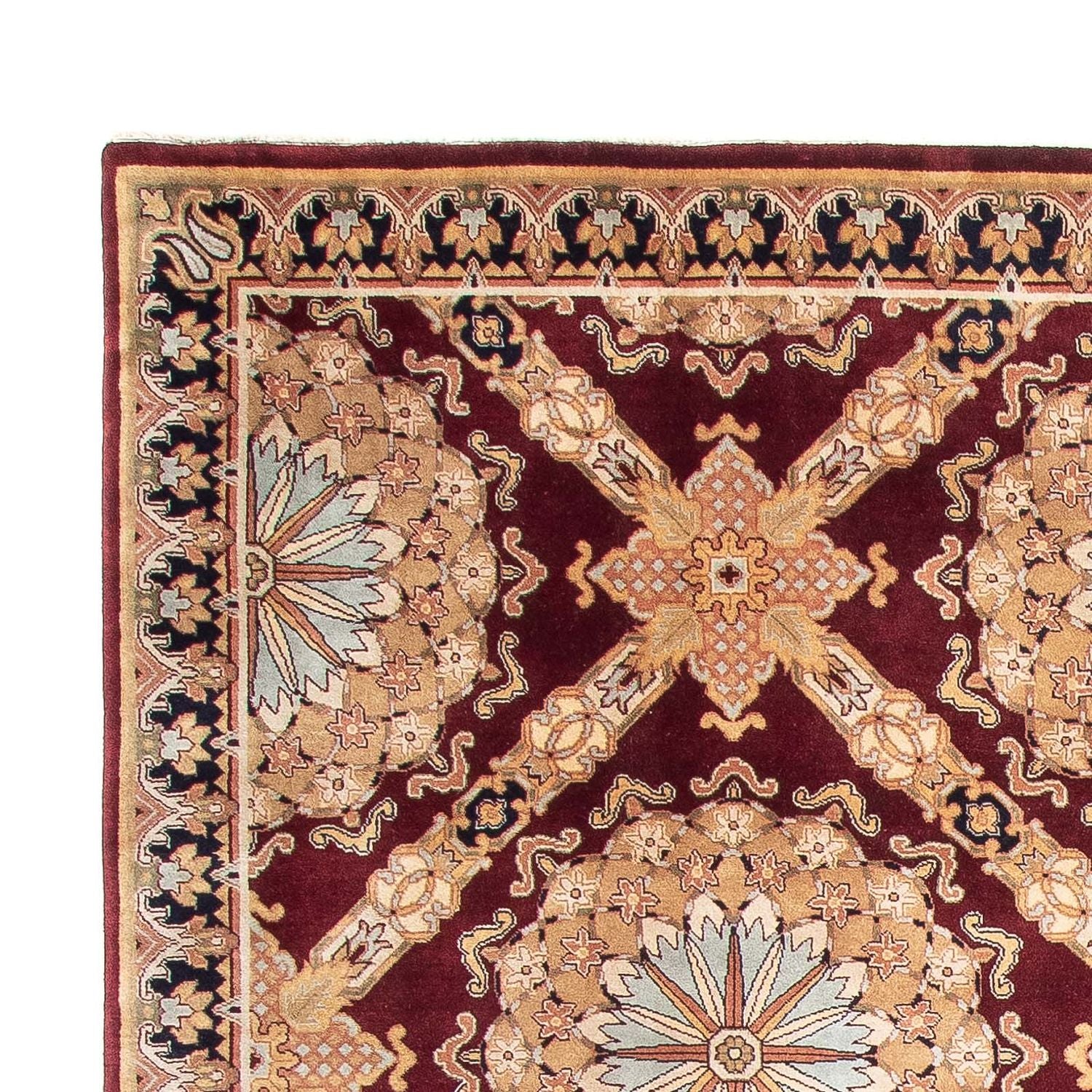 Tapis oriental - Keshan - Indus - 307 x 244 cm - rouge foncé