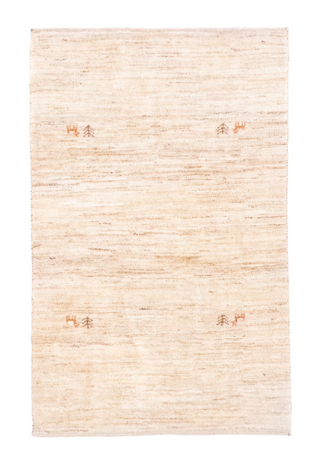 Tapis Gabbeh - Persan - 155 x 100 cm - beige