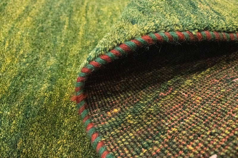 Tapis Gabbeh - Persan - 133 x 92 cm - vert