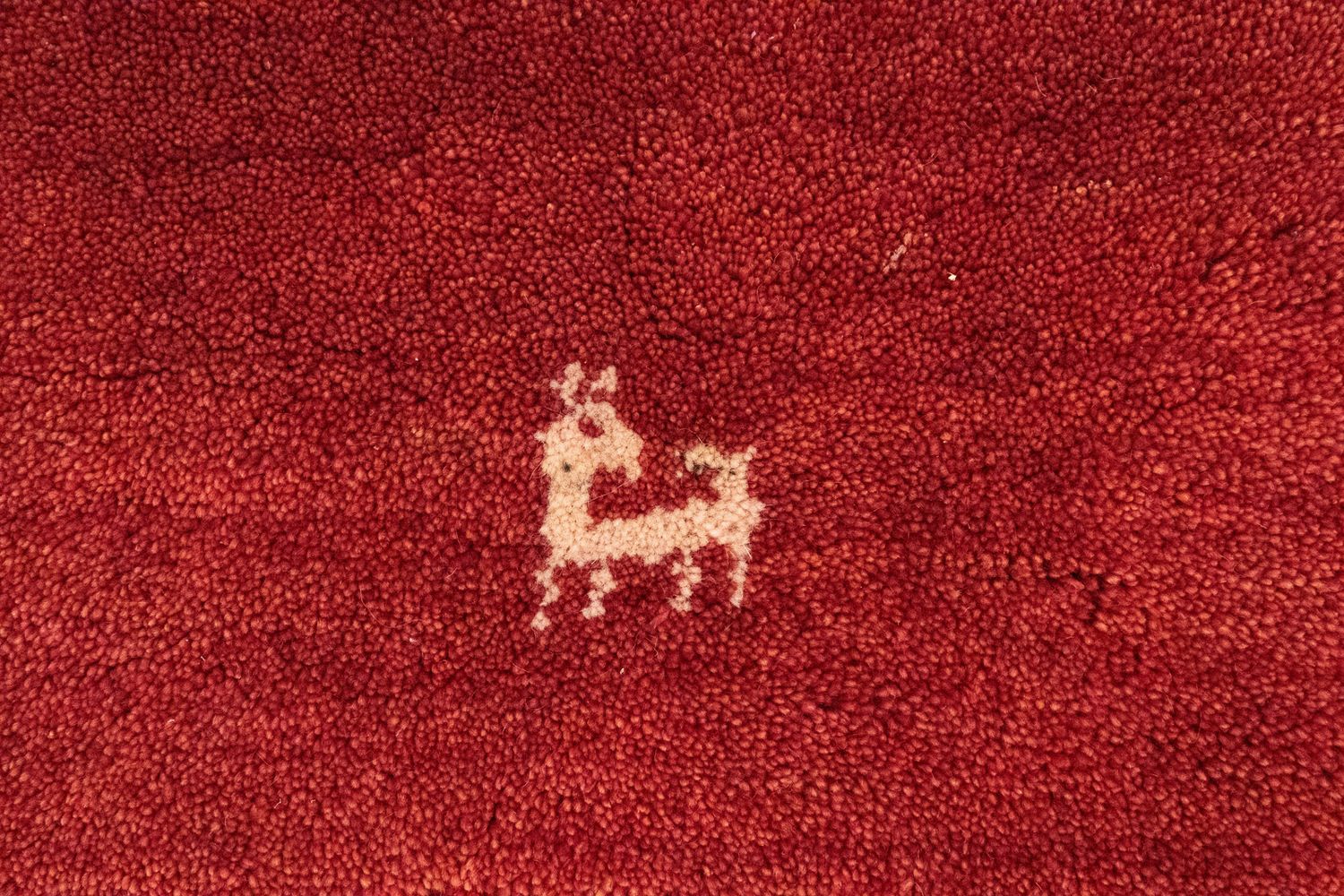 Tapis Gabbeh - Persan - 144 x 79 cm - rouge