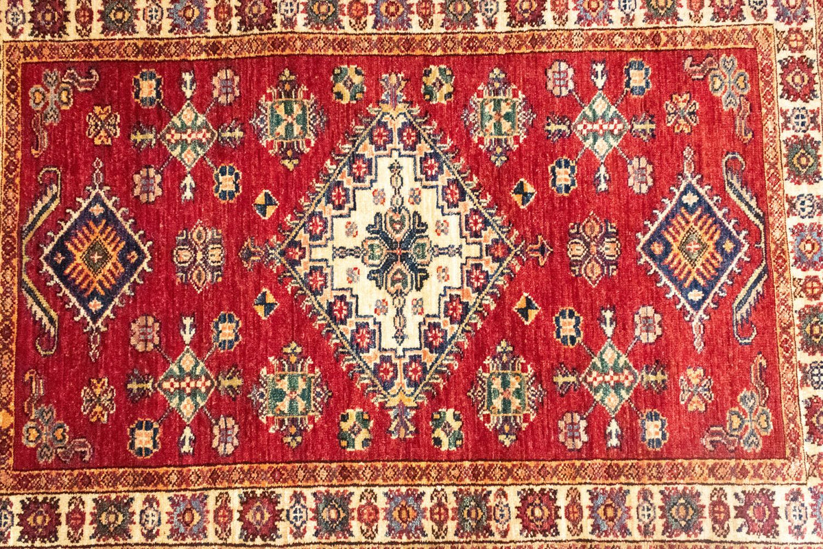Tapis Ziegler - Kazak - 126 x 87 cm - rouge