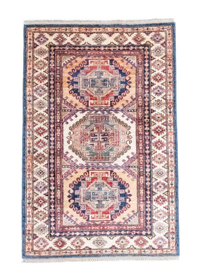 Tapis Ziegler - Kazak - 123 x 82 cm - bleu