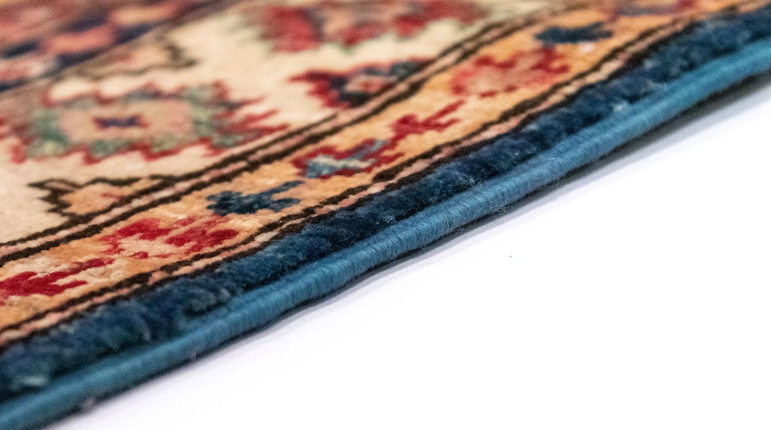 Tapis Ziegler - Kazak - 123 x 82 cm - bleu