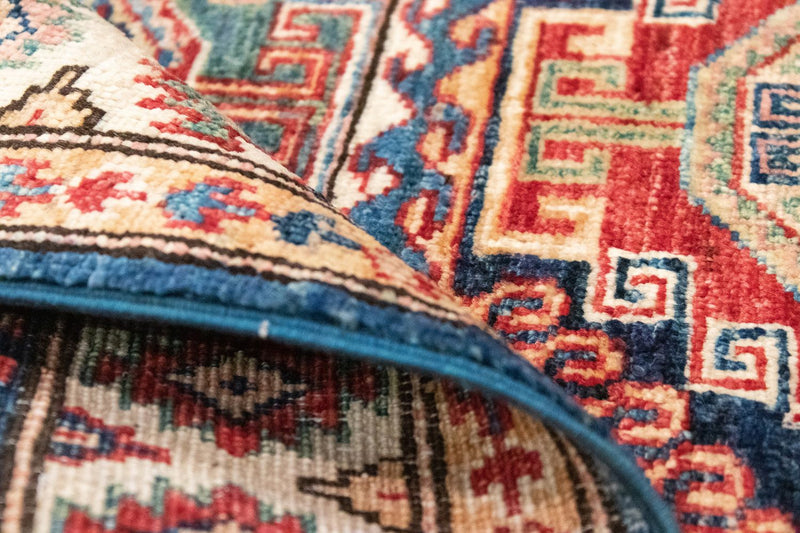 Tapis Ziegler - Kazak - 123 x 82 cm - bleu