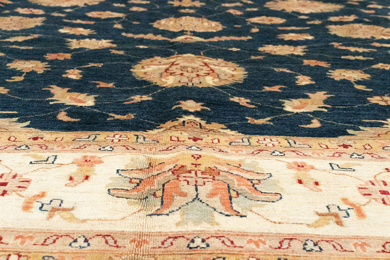 Tapis Ziegler - 370 x 276 cm - bleu